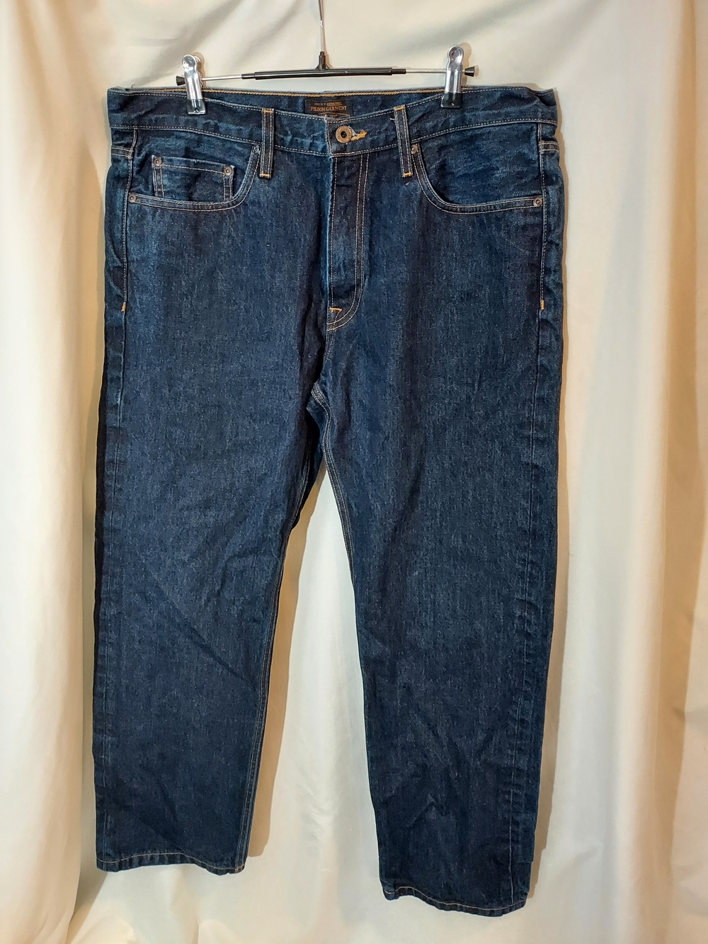 Filson Rail-Splitter Jeans Dark Indigo Blue Straight Leg Men's Size 36x29